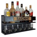 Ver imagem 6 de Barzinho Bar de Parede Mdf Decoração Linha Premium - Barzinho - 60 X 26 Preto Fosco