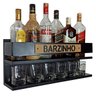Barzinho Bar de Parede Mdf Decoração Linha Premium - Barzinho - 60 X 26 Preto Fosco - 6