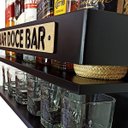 Ver imagem 5 de Barzinho Bar de Parede Mdf Decoração Linha Premium - Barzinho - 60 X 26 Preto Fosco