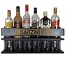 Barzinho Bar de Parede Mdf Decoração Linha Premium - Barzinho - 60 X 26 Preto Fosco - 7