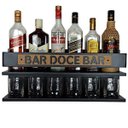 Ver imagem 7 de Barzinho de Parede 100% Mdf Suspenso - Bar Doce Bar - 60 X 26 Preto Fosco Premium