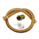 Ver imagem 1 de Kit Mangueira Tomback 1 Metro Instalação de Gás:1m + Adaptador