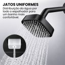 Ver imagem 4 de Chuveiro Ducha Quadrada Articulável Banheiro Solar Aquecimento Gás Preto