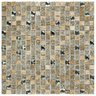 Pastilha de Vidro Mesclada de 30cm x 30cm Rende  Glass Mosaic - 1