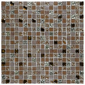 Pastilha de Vidro Diamond Glass Mosaic 31cmx31cm (Placas)