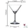 Jogo 6 Taças Martini Cristal Titânio Bohemia Roberta 210ml - 3
