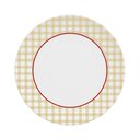 Ver imagem 2 de Kit 4 Pratos Rasos Mesa Porcelana Natal Classico Vermelho Germer