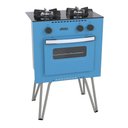 Ver imagem 2 de FOGAO 2 BOCAS VENAX MINI COOK AZUL GLP