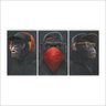Quadros Decorativos Gangue Dos Macacos Divertidos 1,80x60cm - 1