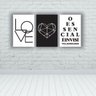 Kit Placas Quadros Decorativos 3 Pçs 60x40 Invisível aos Olhos - 2
