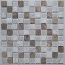 Ver imagem 1 de Pastilha de Vidro e Mármore de 29cm X 29cm Rende  Glass Mosaic