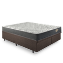 Ver imagem 4 de Cama Box Super King Baú Corino Linho  com Colchão Adapto Molas ensacadas 193x203
