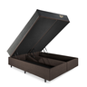 Cama Box Super King Baú Corino Linho  com Colchão Adapto Molas ensacadas 193x203 - 8