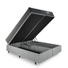 Cama Box Super King Baú Corino Linho  com Colchão Adapto Molas ensacadas 193x203 - 8