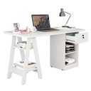 Ver imagem 2 de Mesa De Escritório Bali Branco Computador/ Notebook / Home Office