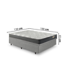 Cama Box Casal Baú Corino Linho  com Colchão Adapto Molas ensacadas 138x188 - 2