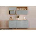 Ver imagem 1 de Cozinha Modulada Completa Marquesa Gourmet 4 Peças C4p20 Nature/verde - Nesher