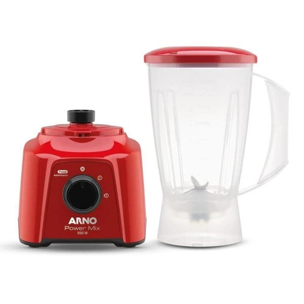 Copo Liquidificador Arno Power Mix 550W Vermelho - 10