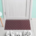 Ver imagem 2 de Tapete Capacho Porta De Entrada 65CM X 40CM Geométrico Vinho