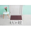 Ver imagem 1 de Tapete Capacho Porta De Entrada 65CM X 40CM Geométrico Vinho