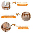 Ver imagem 4 de Conjunto com 2 Cadeiras Malta Moderna Mobília Linho Off White-cinam.imbuia