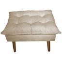 Ver imagem 2 de Puff Decorativo para Sala de Estar Opala Suede Bege - Montanaris Decor MD MONTANARIS DECOR