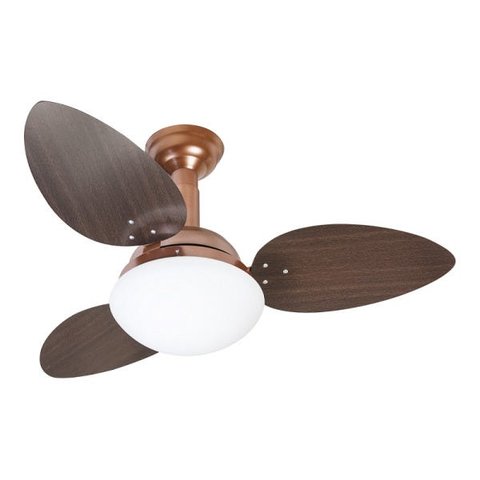 Ventilador de Teto Jet Venti-Delta Cobre 3 Pás Tabaco 110 V