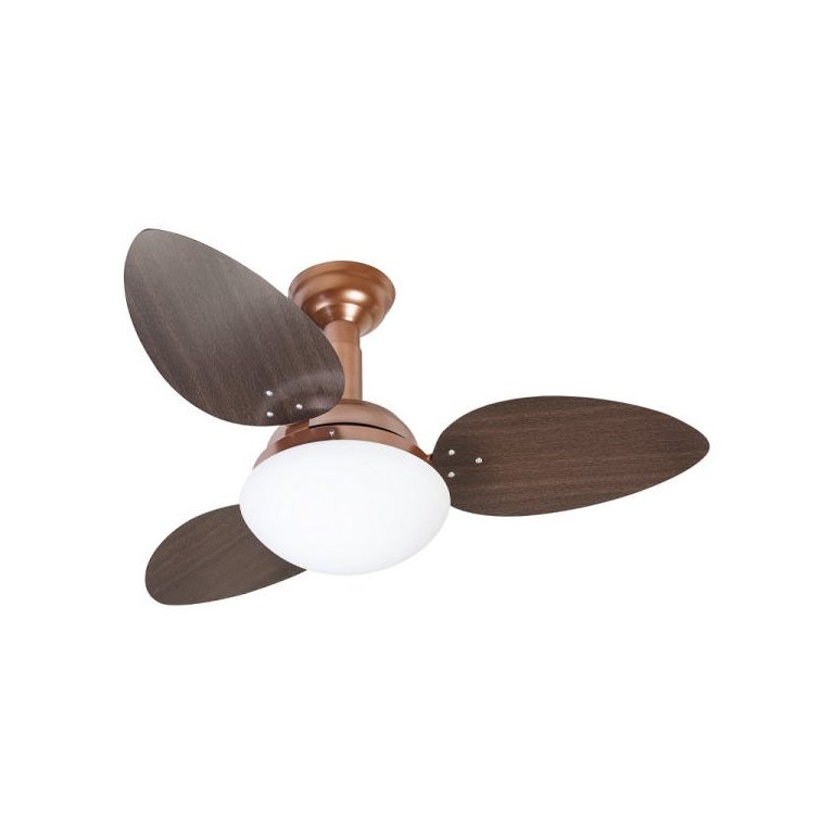 Ventilador de Teto Jet Venti-Delta Cobre 3 Pás Tabaco 220 V