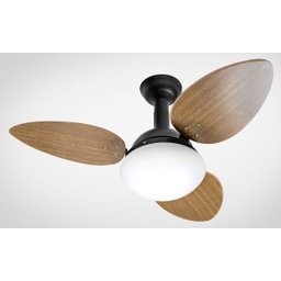 Ventilador de Teto Jet Venti-Delta Preto 3 Pás Mogno 110 V - 1