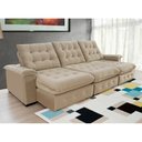 Ver imagem 1 de Sofá Coliseu 3.10m Retrátil e Reclinável Super Pillow - Bege
