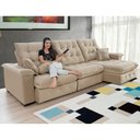 Ver imagem 2 de Sofá Coliseu 3.10m Retrátil e Reclinável Super Pillow - Bege