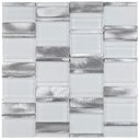 Ver imagem 1 de Pastilha de Vidro e Inox de 29cm x 29cm Rende Glass Mosaic