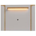 Ver imagem 7 de Painel Tv 75 Pol Marina e Rack com Led 180cm Ricky Off/cinamomo B02 - Mpozenato