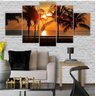 Quadros Decorativo Por Do Sol Praia Coqueiro Mar Sala Quarto - 2