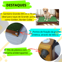 Ver imagem 4 de Sanitário Pet para Cachorros Porte Grande Higienico Lavável Banheiro e Direciona o Xixi para o Ralo