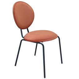 Cadeira Estofada Sofie F02 Veludo 400 Terracota - Mpozenato - 1