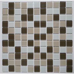 Kit Pastilha de Vidro Cristal com 11 Placas de 30cm x 30cm Rende 1m² Glass Mosaic  - 1