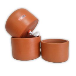 Filtro de Barro 8L 1 Vela Tripla Ação 1 Boia Cães e Gatos - 4