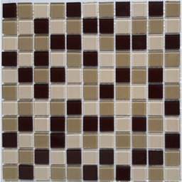 Kit Pastilha de Vidro Cristal com 11 Placas de 30cm x 30cm Rende 1m² Glass Mosaic  - 1