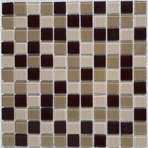 Pastilha de Vidro Cristal Mix Glass Mosaic 30cmx30cm (Placas)