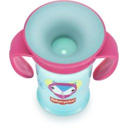 Copo Treinamento Transição Bebê Fisher Price Rosa Candy 360 - 3