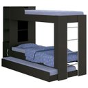 Ver imagem 1 de Treliche Solteiro Cabeceira Bau 1 Porta 225x87 Cm15 Preto Dtall