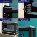 Ver imagem 3 de Treliche Solteiro Cabeceira Bau 1 Porta 225x87 Cm15 Preto Dtall