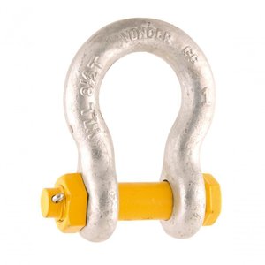 Manilha para Cabo de Aço 5/8 Curva Pesado Galvanizado com P