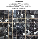Ver imagem 7 de Pastilha de Vidro Cristal de 29cm x 29cm Rende  Glass Mosaic
