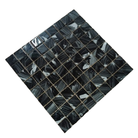 Pastilha de Vidro Cristal de 29cm x 29cm Rende  Glass Mosaic