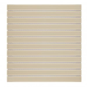 Pastilha de Vidro Lisa 30cmx 30,9cm Filetto Glass Mosaic (Placas)
