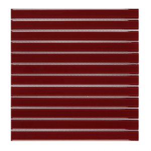 Pastilha de Vidro Lisa 30cmx 30,9cm Filetto Glass Mosaic (Placas)