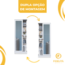 Ver imagem 5 de Sapateira 1 Porta com Espelho Paris Fidelitá Branco