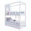 Ver imagem 3 de Treliche Casinha Reta Madeira Maciça Branco Housin